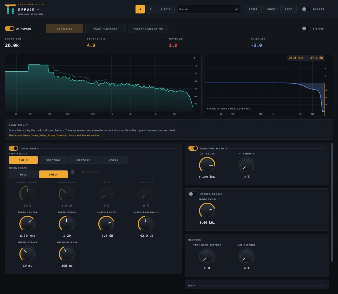 TT-Repair plugin interface